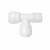 1/4 inch RO 3-way T fitting push fit threaded connector