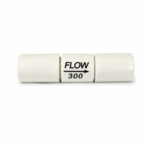 RO Flow 300 inline flow restrictor white plastic
