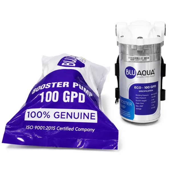 Blu Aqua ECO 100 GPD RO Booster Pump 24V DC