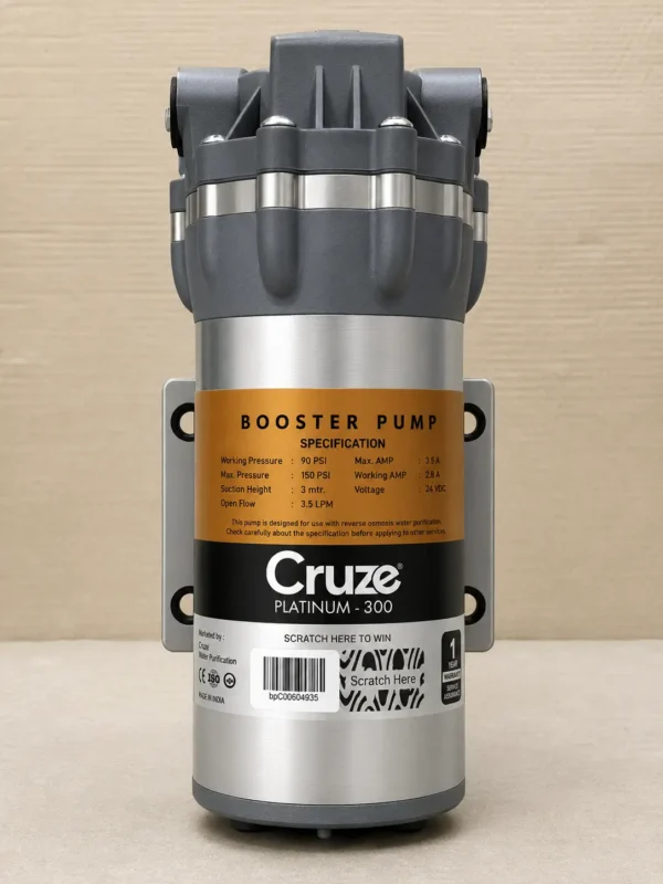 Cruze Platinum 300 GPD RO booster pump
