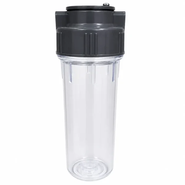 Transparent unbreakable 10 inch RO pre-filter housing