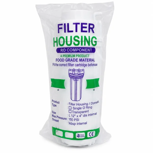 12 inch white RO filter housing