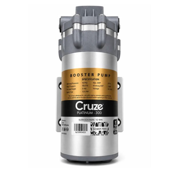 Cruze Platinum 300 GPD RO booster pump