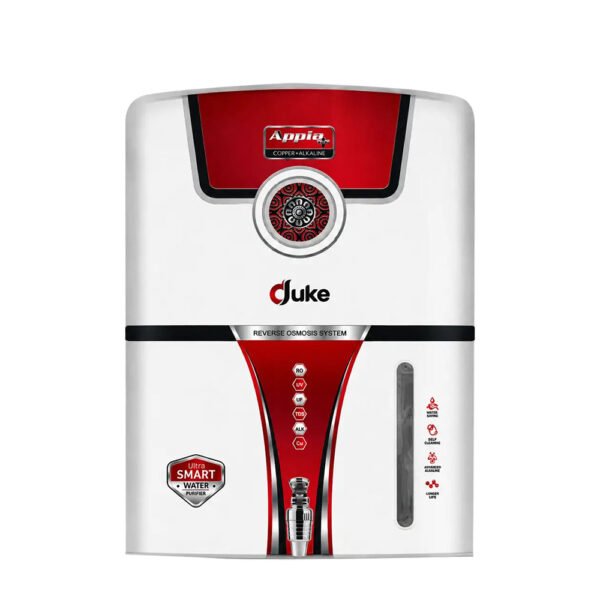 Apple Plus Duke RO water purifier cabinet white red